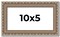 Panoramic Deco Silver Picture Frame - UV Acrylic, Foam Board Backing, Hanging Hardware